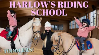 HARLOW'S RIDING SCHOOL! TEACHING KIDS HOW TO RIDE!!!