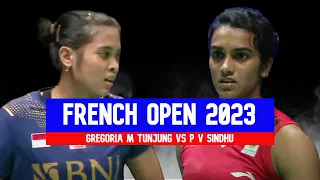 Badminton France Open 2023 - GREGORIA MARISKA TUNJUNG VS P V SINDHU