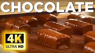 Chocolate - 4K Relaxation Film | Chocolate Factory - Sweet Production Lines