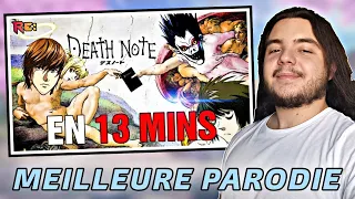 MA RÉACTION À "Death Note EN 13 MINUTES" de RE: TAKE ET CRAZYBOMB WORLD ! (C'est trop drôle) 😂