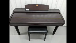 Yamaha Clavinova CVP-405 digital piano arranger and stool in dark rosewood stock number 23148