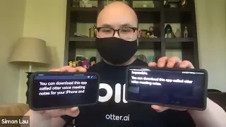 Using Otter.ai to communicate with deaf & hard of hearing people while wearing a mask