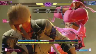 SF6 Rashid Huge damage 7310 Top optimum highest hit 41hits combo Street Fighter 6