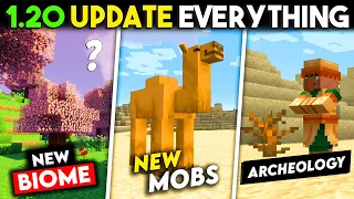 Minecraft 1.20 Trails & Tales Update Everything Explained - New Biomes, Mobs, Archeology &......More