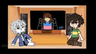 💮||•REACTION OF SANS AND CHAPA TO THE MEME ABOUT FRISK•||💮