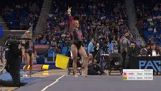 Taylor Houchin (Nebraska) - Floor Exercise (9.750) - Nebraska at UCLA - 2019 NCAA Gymnastics