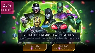 Spring Legendary Platinum Chest Opening | Injustice 2 Mobile