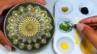 Mandala Art Dot Painting Rocks Tutorial Painted Stones for Beginners How To Drawing Satisfying Video