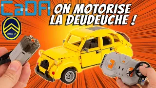 Je motorise la 2 CV de CADA BRICKS et la transforme en voiture radio commandée