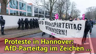 Proteste in Hannover: AfD-Parteitag im Zeichen des Machtkampfs - n-tv.de