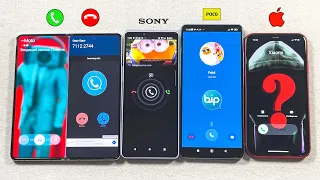 Threema, SkyPhone, Viber, Bip + Incoming Call Z Fold 5 + Sony Xperia 10V + POCO X5 Pro + iPhone 11