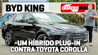 BYD King é híbrido de 200 cv que FAZ 28 KM/L e ameaça Toyota Corolla