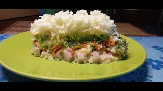 Этот салат съедают первым и до последней крошки! Нежное Облако, на Праздничный стол за 15 минут!