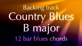 Country Blues in B major, uptempo backing track for Guitar, 188bpm. Play along and enjoy!