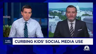 Sen. Cruz on social media bill: No reason for kids under 13 to be dealing with negative messaging