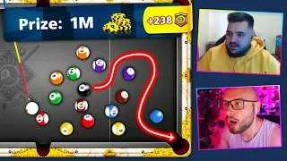 Primul SI ULTIMUL meci de 1 MILION pe 8 Ball Pool (cu @xSlayder )