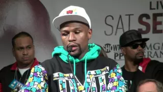 Floyd Mayweather Full emotional post fight press conference after beating Berto