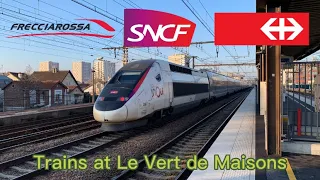 Trains at Le Vert de Maisons