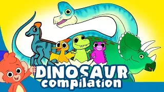 Learn Dinosaurs for Kids | Cute Dinosaur movie Compilation | Triceratops Brachiosaurus T-rex