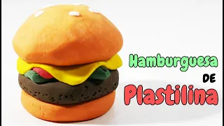 Cómo hacer una hamburguesa de plastilina fácil paso a paso playdoh