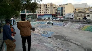 Skatepark evening time. Msida, Malta, Europe