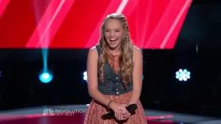 The Voice 2013 Blind Audition Season 4 Danielle Bradbery Sing Taylor Swift's Song "Mean"