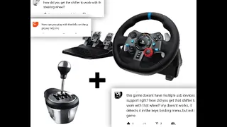 How to get ThrustmasterTH8A shifter to work with the Logitech g29 stering wheel/Compatible whit ps4?