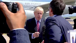 24.08.2019 - Ankunft/Statement Boris Johnson - G7 France