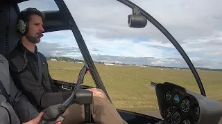 Run on Landing R22 Helicopter!!