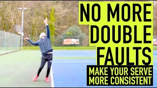 Stop DOUBLE FAULTING with these THREE TIPS | Improve your SERVE CONSISTENCY