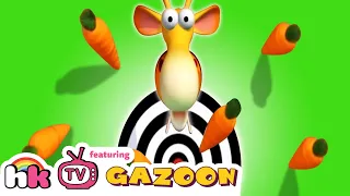 Gazoon | Funny Giraffe Carrot Trap | Funny Animal Cartoon Kids by HooplaKidz TV