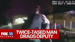 Florida man tased twice drags deputy nearly 50 feet before breaking free