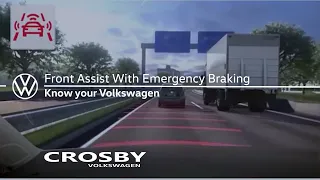Front Assist With Emergency  Braking: Crosby VW Delivery