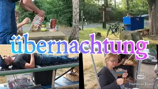 Fahrradwohnwagen Tour 2 Nächte (Abbruch wegen Unwetter) | TandemHänger Testfahrt / Ladefunktionstest