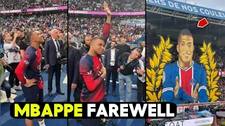 Mbappé's Emotional Response to PSG Ultras Unveiling Massive Tifo at His Farewell Match