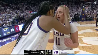 EXCITING ENDING #1 South Carolina Gamecocks vs. #9 LSU Tigers | January 25, 2024