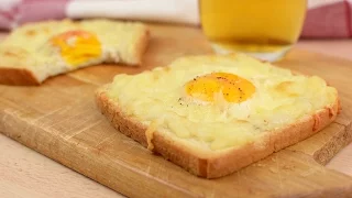 Cheesy Baked Egg Toast - How to Make Egg & Cheese Toasts