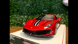 1/18 DinoModel Ferrari 488 Pista Rosso Fuoco FP005A