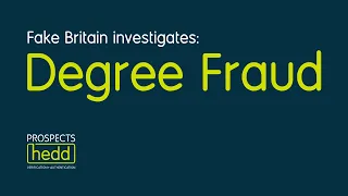 Fake Britain Investigates Degree Fraud