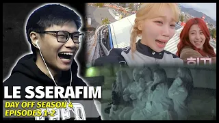 KIM CHAEWON!! | LE SSERAFIM's DAY OFF Season 4 Episodes 1-2 Reaction