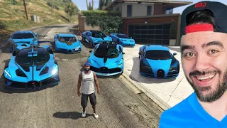 FRANKLIN MAVI SPOR ARABALARI GARAJINA DOLDURDU - GTA 5 MODS