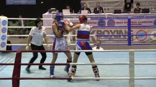 2016 WAKO ME Maribor   K1  60kg   Ponomareva RUS vs Cmárová L  SVK