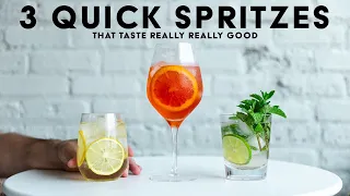 3 quick & easy SPRITZES to make before summer's over!