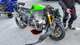 DESTROYED MOTORCYCLES | EPIC & CRAZY MOTORCYCLE MOMENTS | Ep. 133