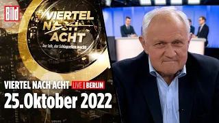 🔴 Viertel nach Acht – 25. Oktober 2022 | mit Josef Kraus, Norbert Bolz und Julian F. M. Stoeckel