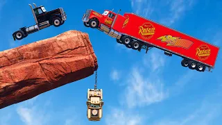 Episode 19 - PIXAR CARS - Operation Tow Mater Rescue - 8X8 Mack Team VS Heavy Trucks in BeamNG.drive