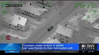 Massachusetts State Police Make Arrests In Stolen Car Case Thanks To Their Helicopter Unit