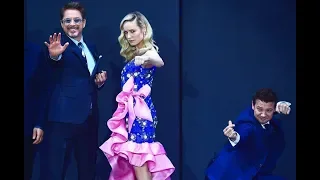 Brie Larson, Robert Downey Jr. & Jeremy Renner at Marvel Fan Event in Korea