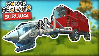 Upgrading the Rock Mining Combine with Dual Refineries! (Scrap Mechanic Survival Ep.32)