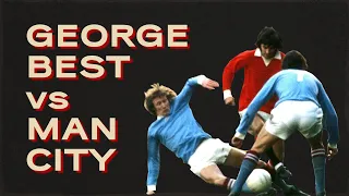 George Best vs Manchester City | Fantastic performance | First Division 1968/69
